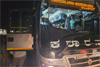 Scooterist breaks KSRTC bus glass with his helmet; case filed